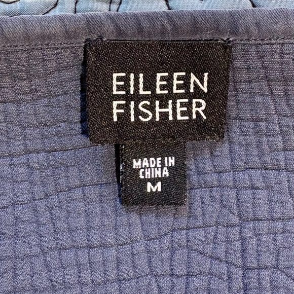 EILEEN FISHER Textured Silk Blend Jacket with Magnetic Closure Sz M - Picture 9 of 11